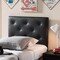 Baxton Studio Baltimore Modern Black Faux Leather Upholstered Twin Size Headboard 125-6961 - alternate 3